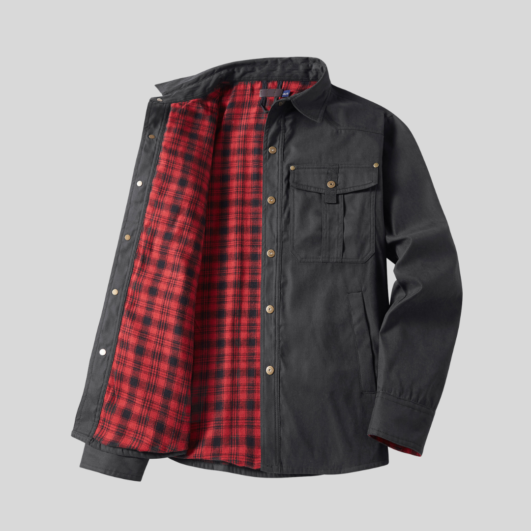 カジュアルなチェック柄ジャケット