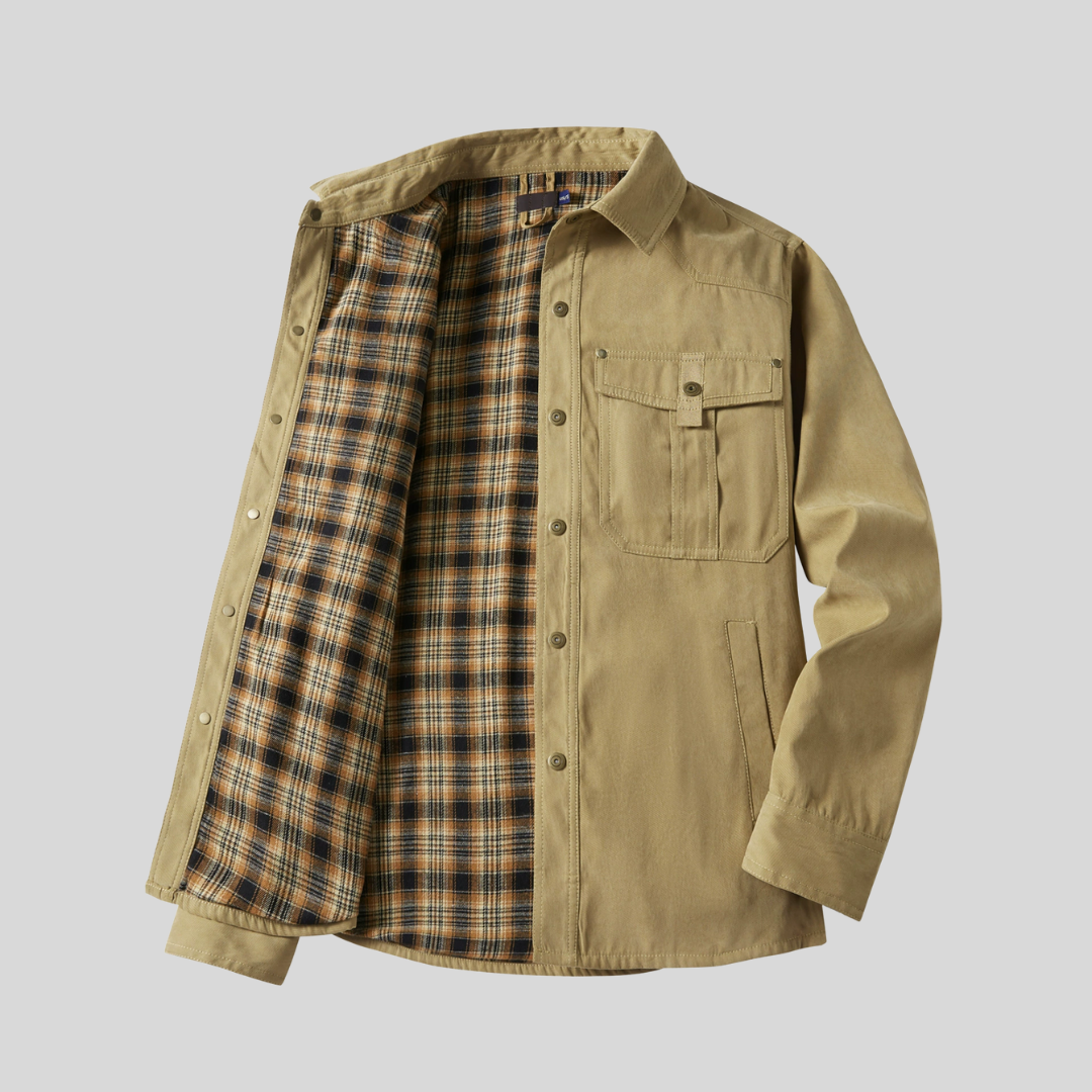 カジュアルなチェック柄ジャケット