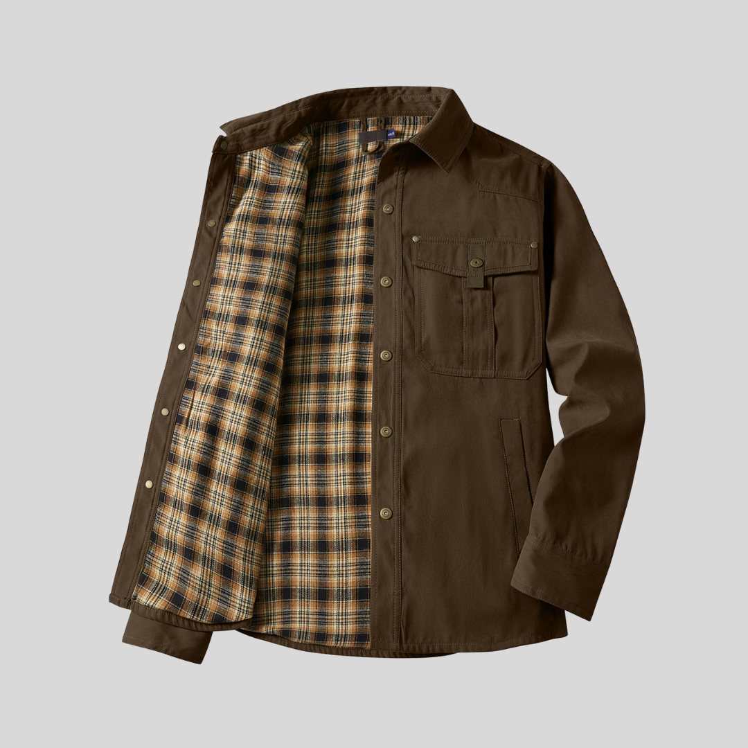 カジュアルなチェック柄ジャケット