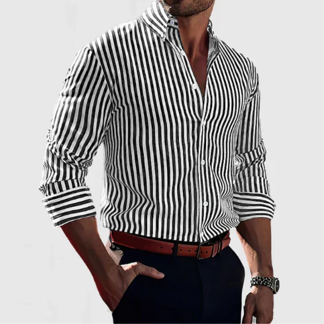 カジュアルストライプシャツ