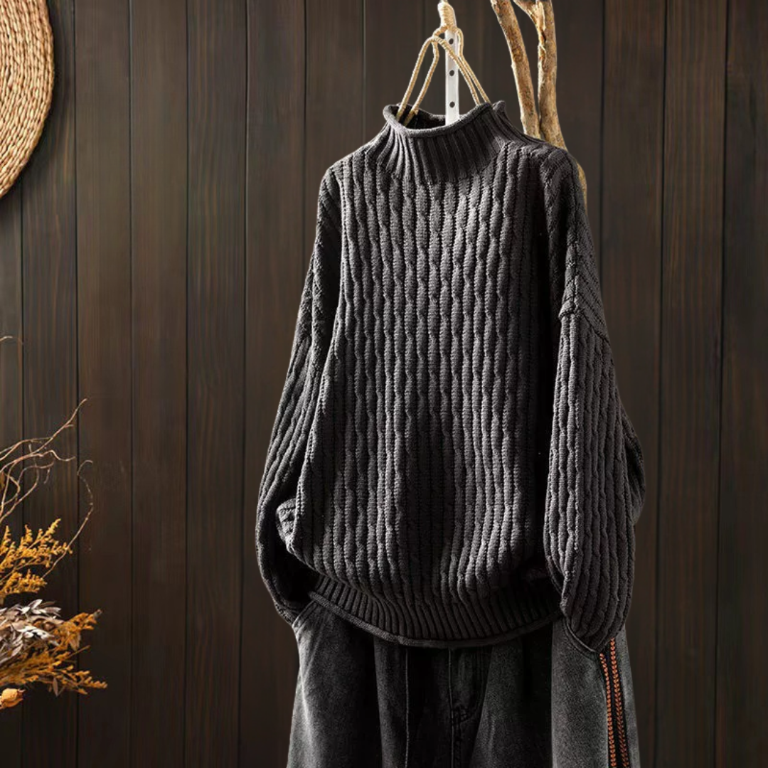 ヴィンテージ・タートルネック・ニット・セーター