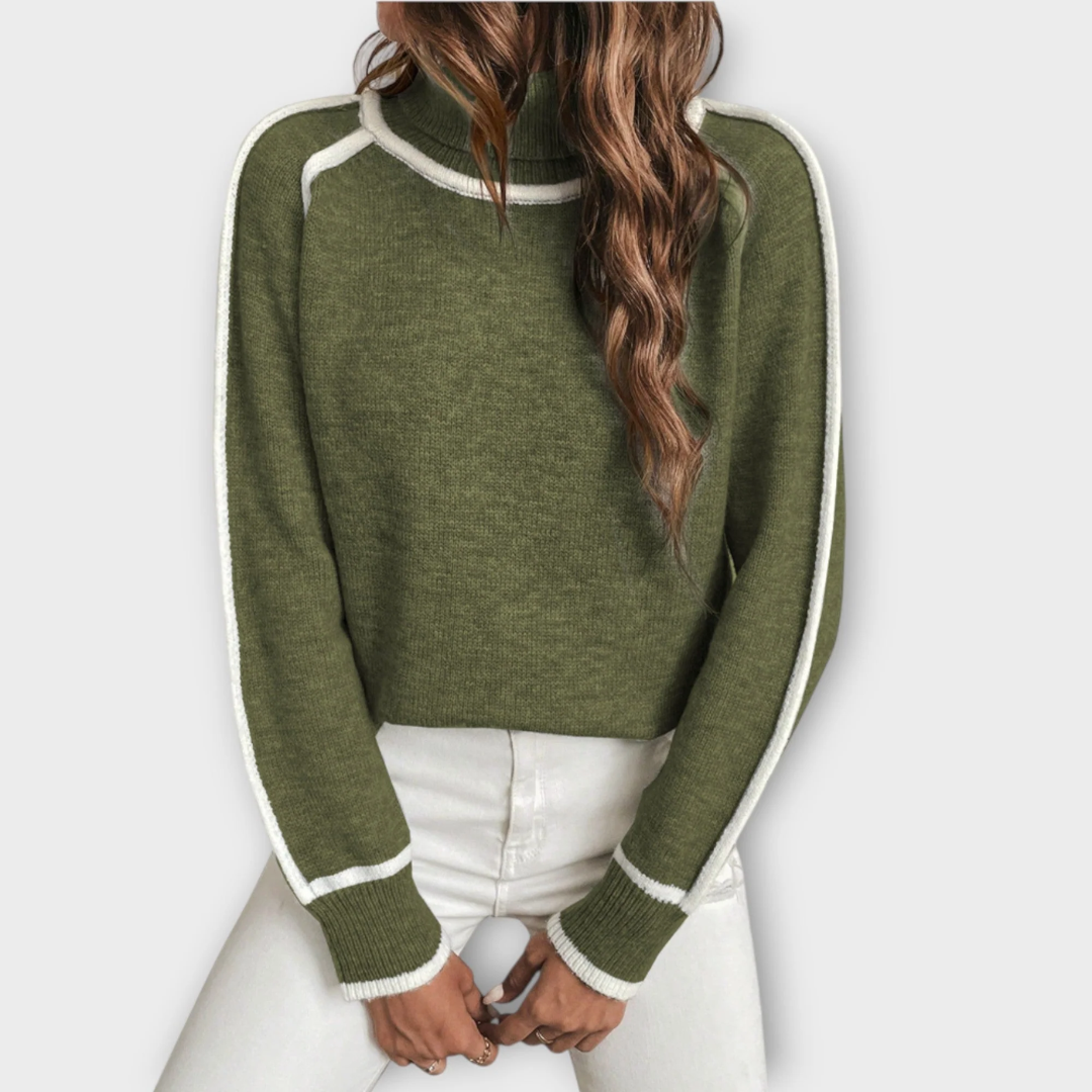 素敵なタートルネックプルオーバー