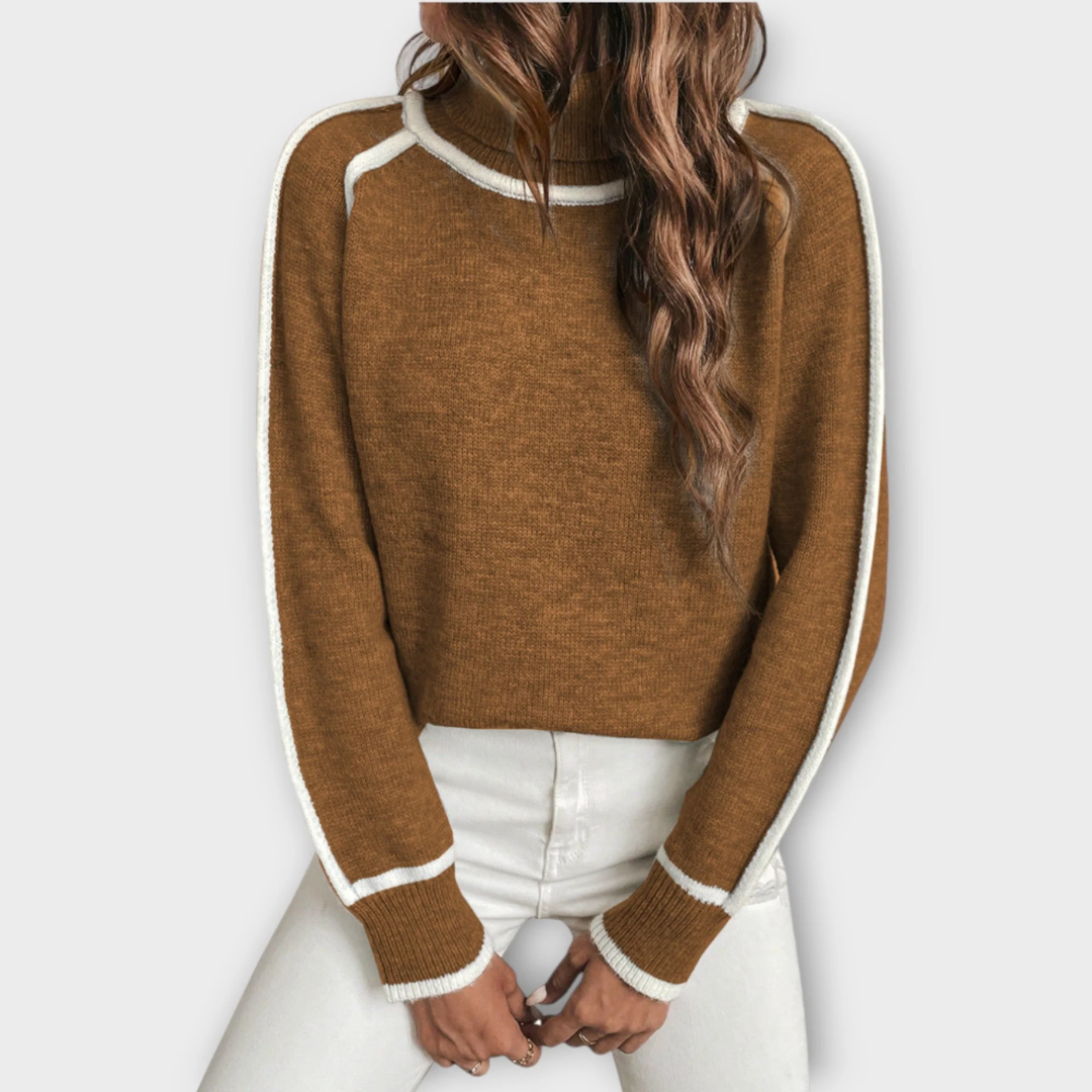 素敵なタートルネックプルオーバー