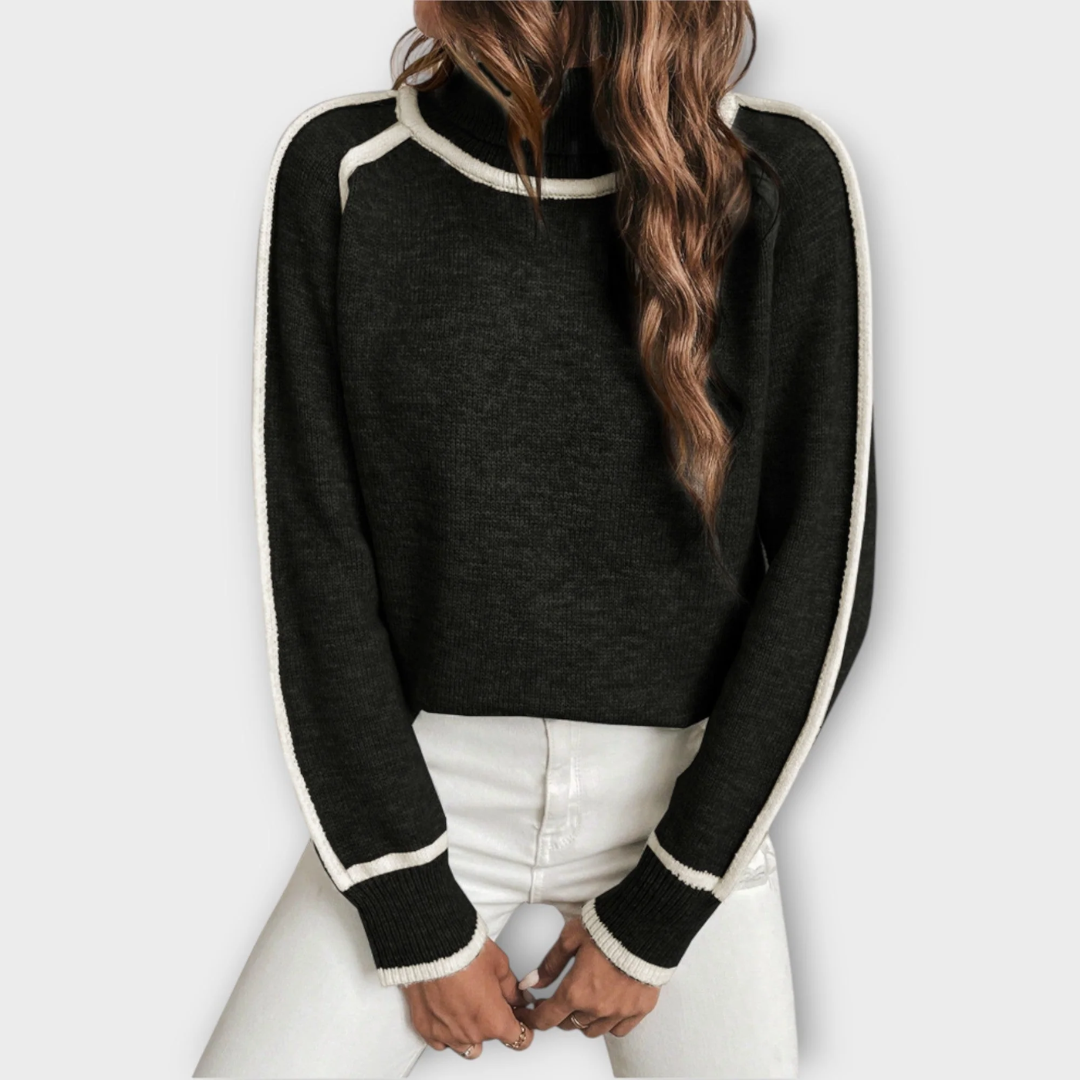 素敵なタートルネックプルオーバー