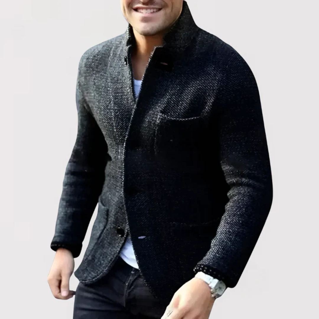 エレガントなニットブレザー