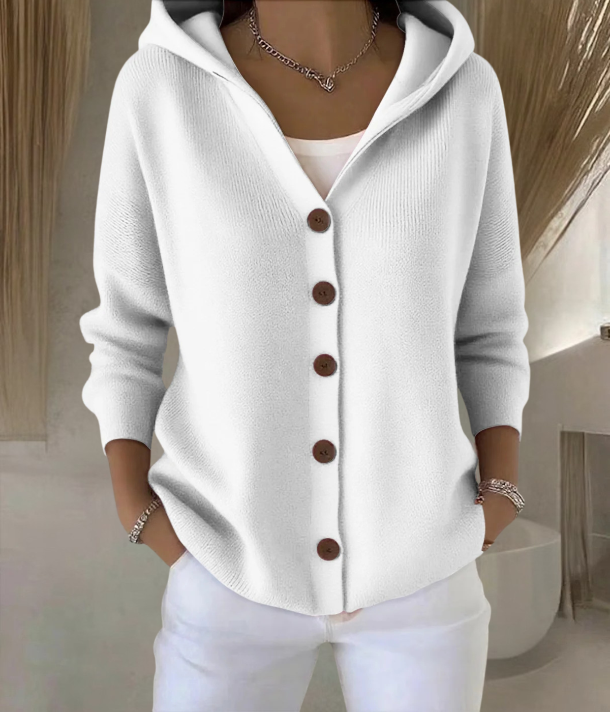 ニットパーカー