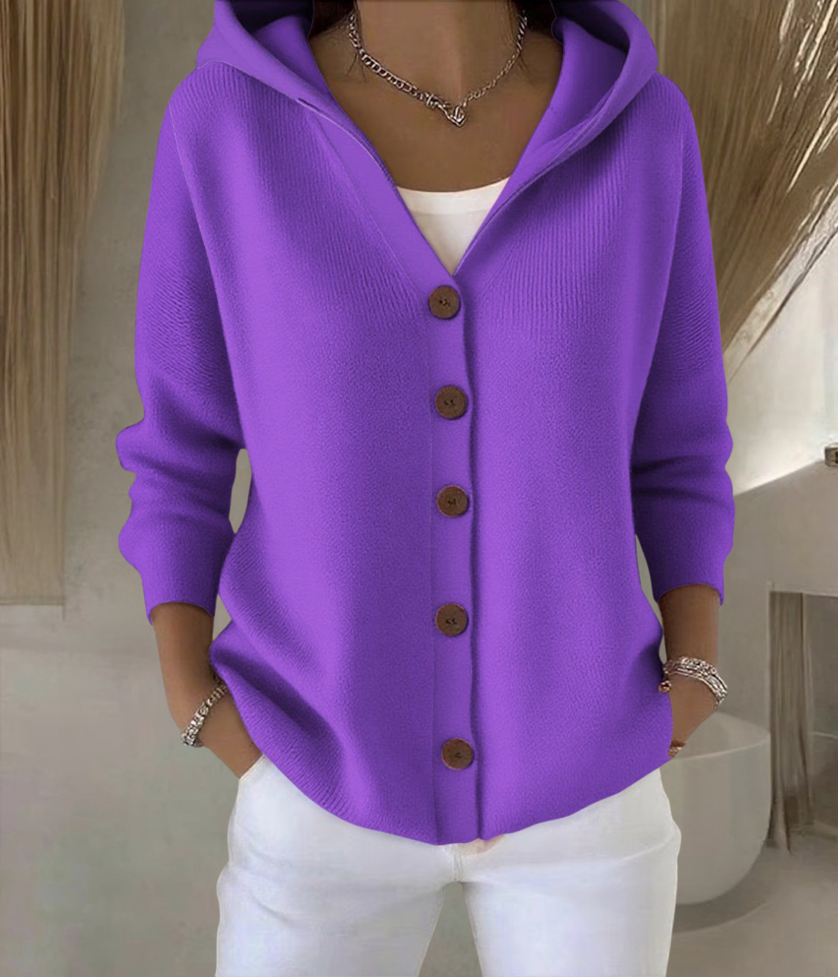 ニットパーカー