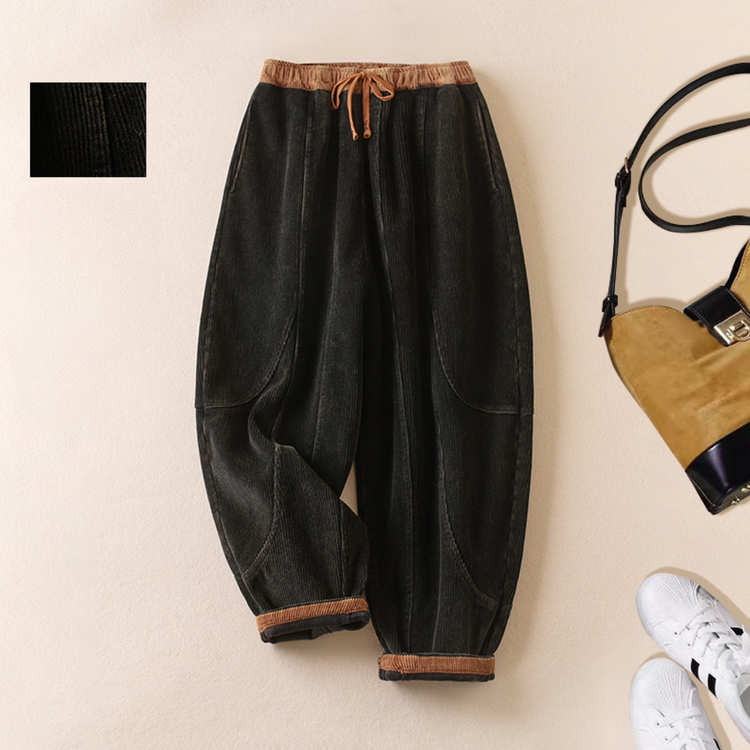 ルーズコーデュロイワイドパンツ