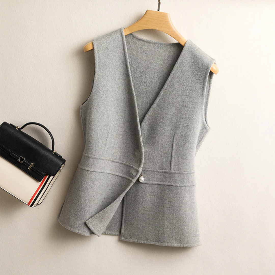 クラシック無地ウールベスト