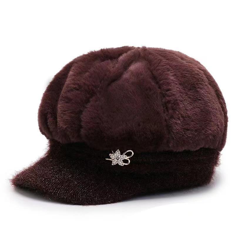 今冬用の暖かい女性用プラスチックニットキャップ