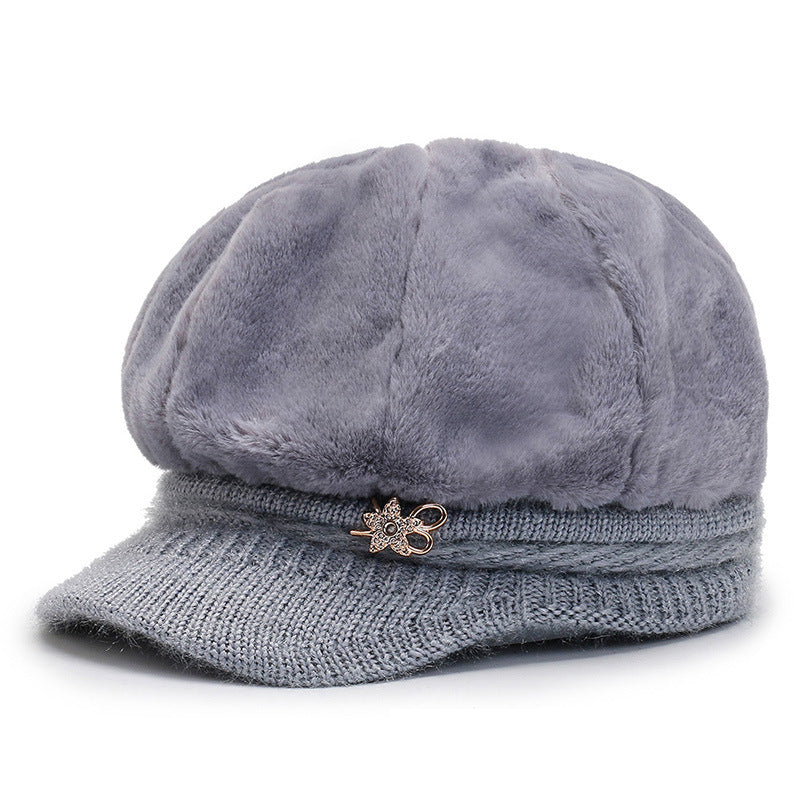 今冬用の暖かい女性用プラスチックニットキャップ