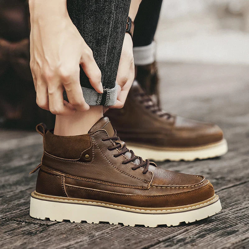 カレブ 本革ブーツ