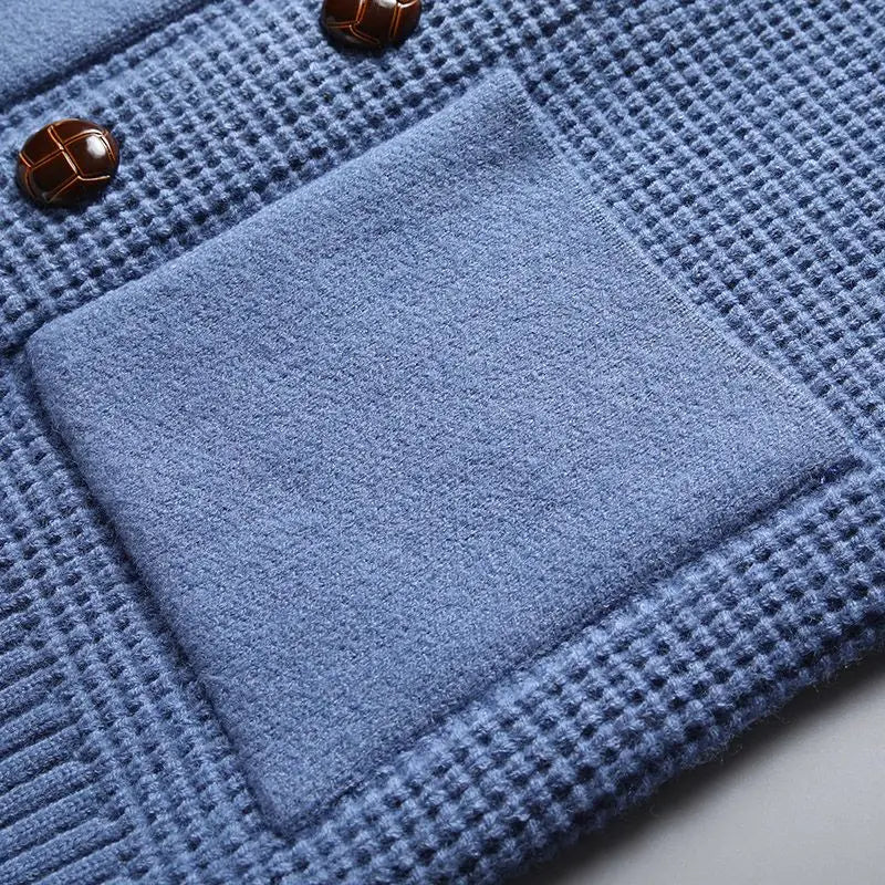 ヴィンチェンツォ・デ・ルカ ワッフルニットカーディガン