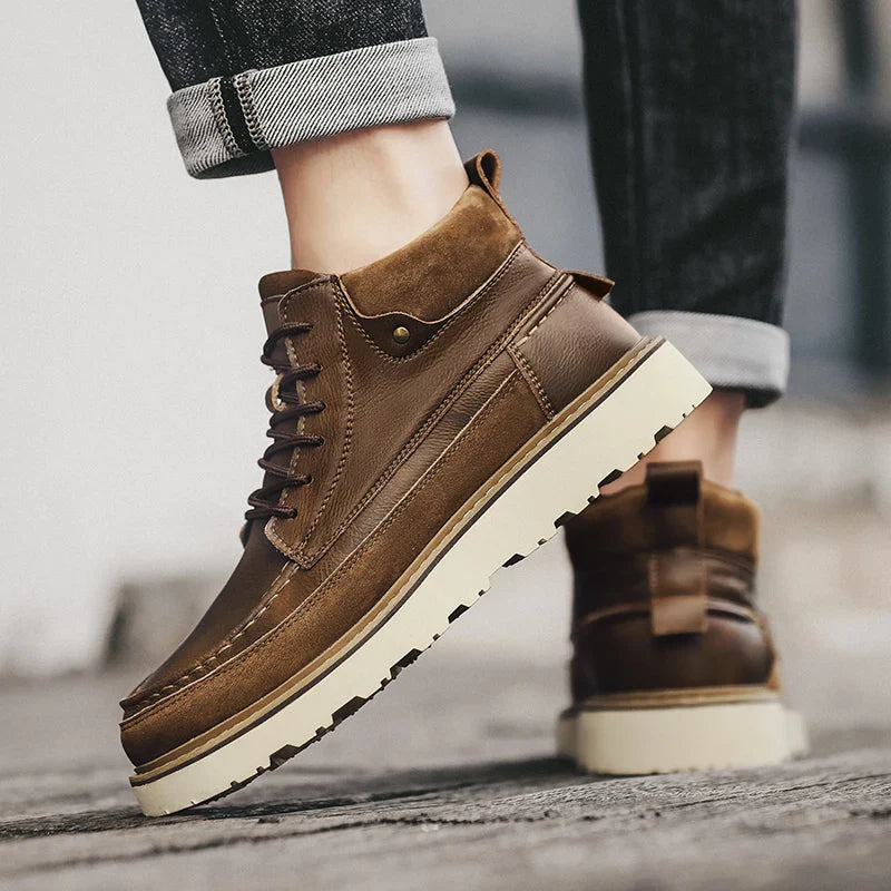 カレブ 本革ブーツ