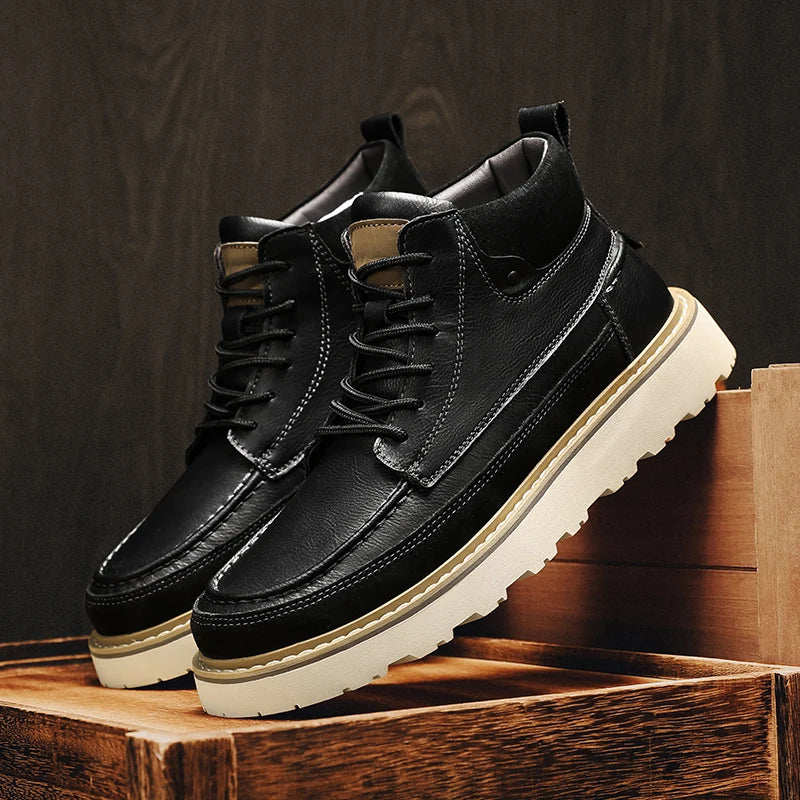 カレブ 本革ブーツ