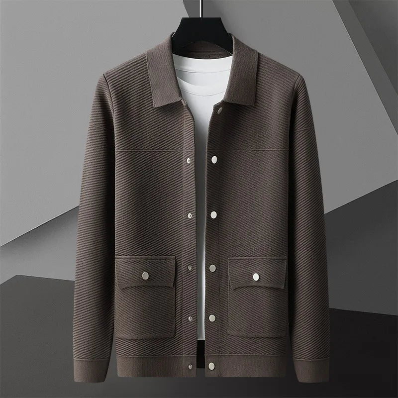 ジョルジオ・ベッロ リブ編みカーディガン