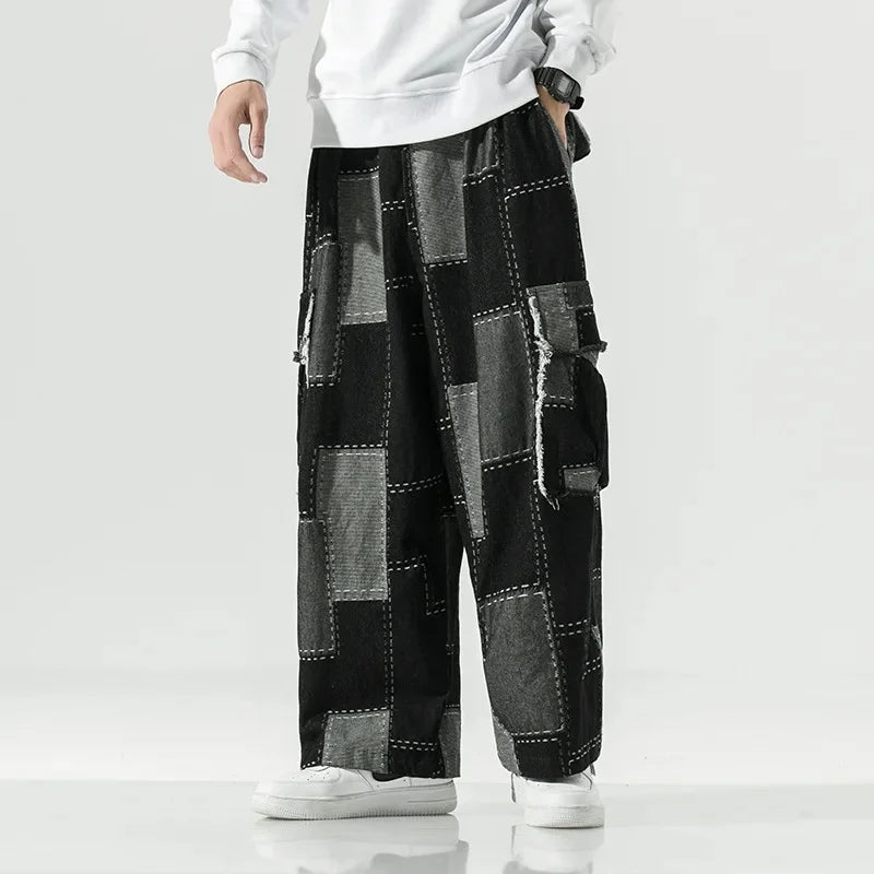 アーバンキャンバスパッチワークパンツ
