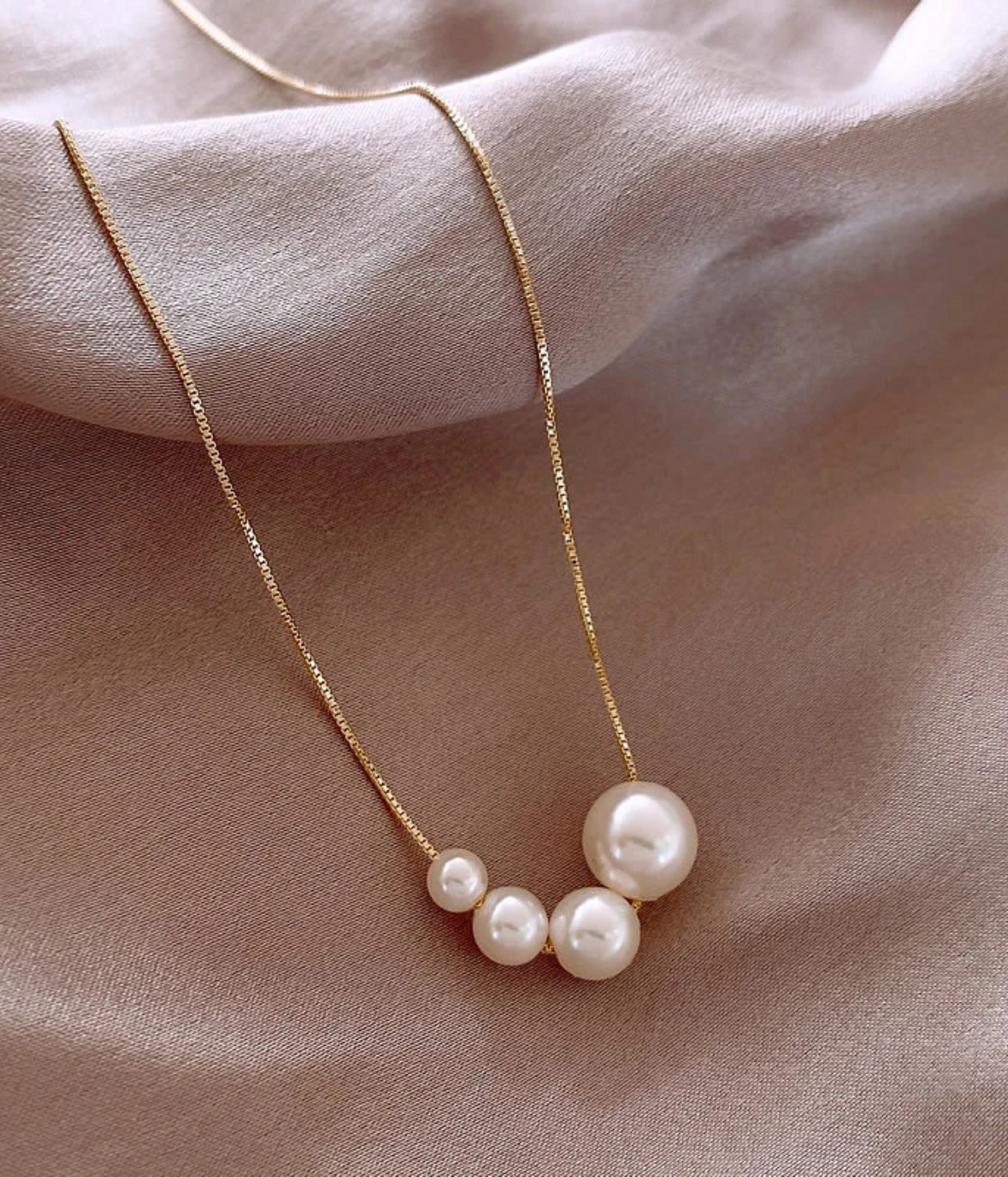 淡水パールとゴールドのネックレス