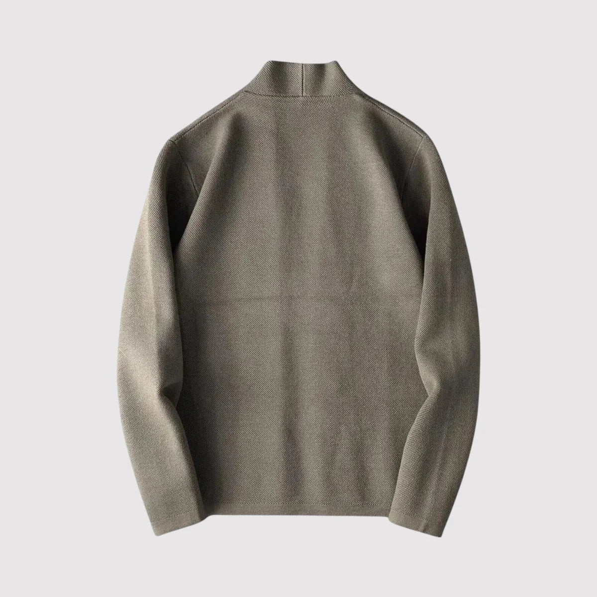 カジュアルな長袖無地カーディガン