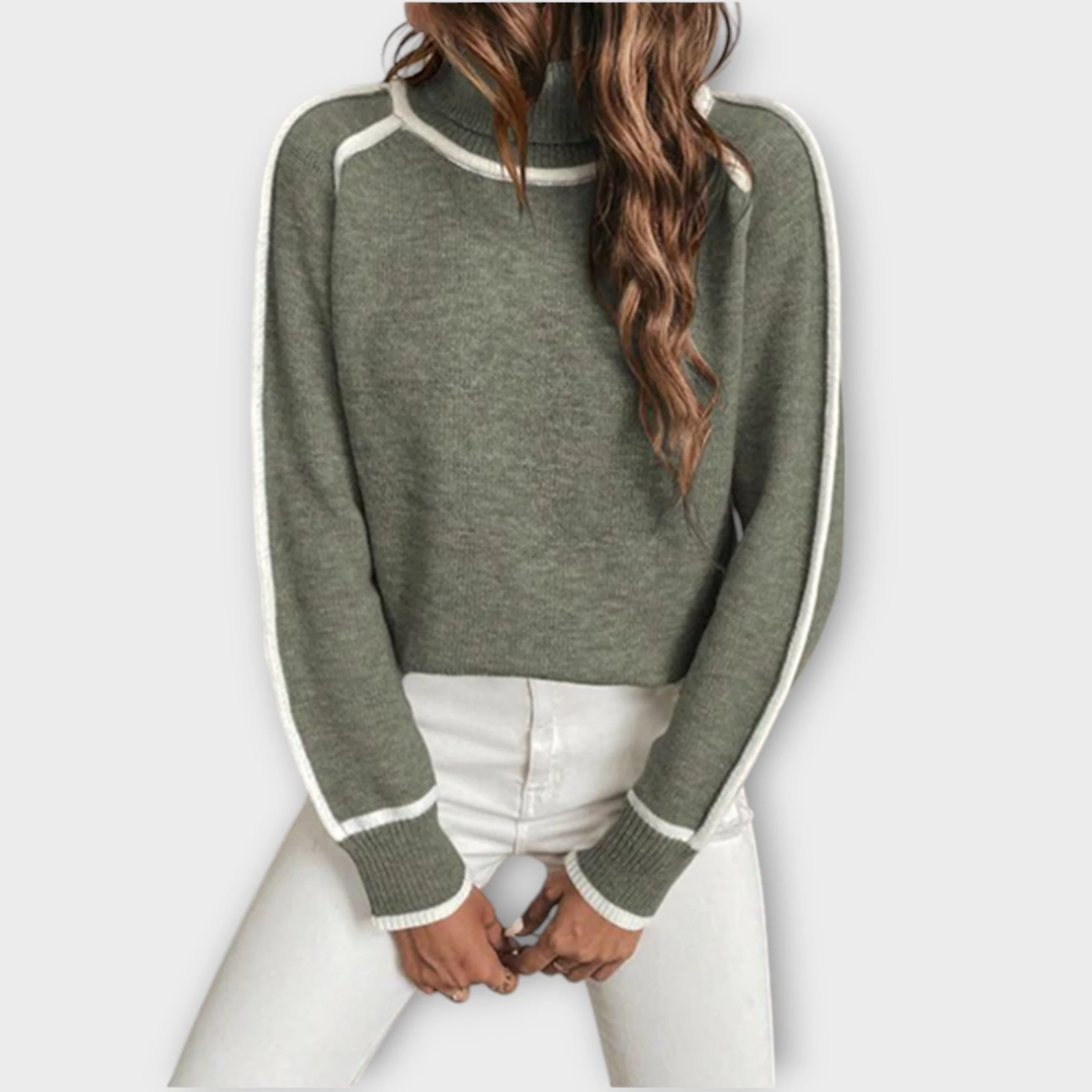 素敵なタートルネックプルオーバー