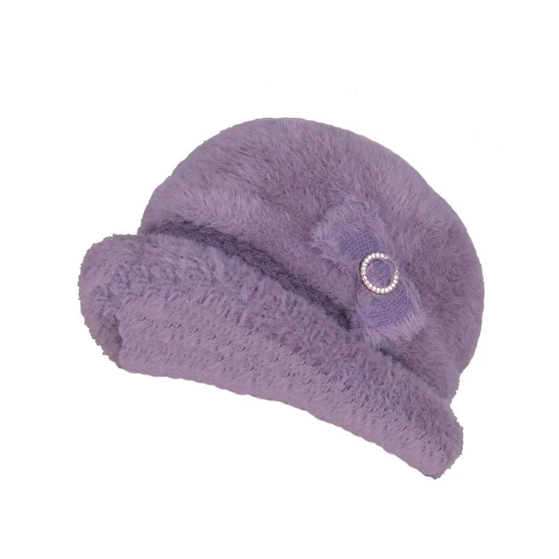 女性用暖かいフリース帽子とスカーフ