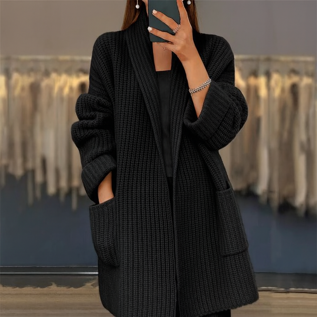 ニット・ウール・ポケット・カーディガン