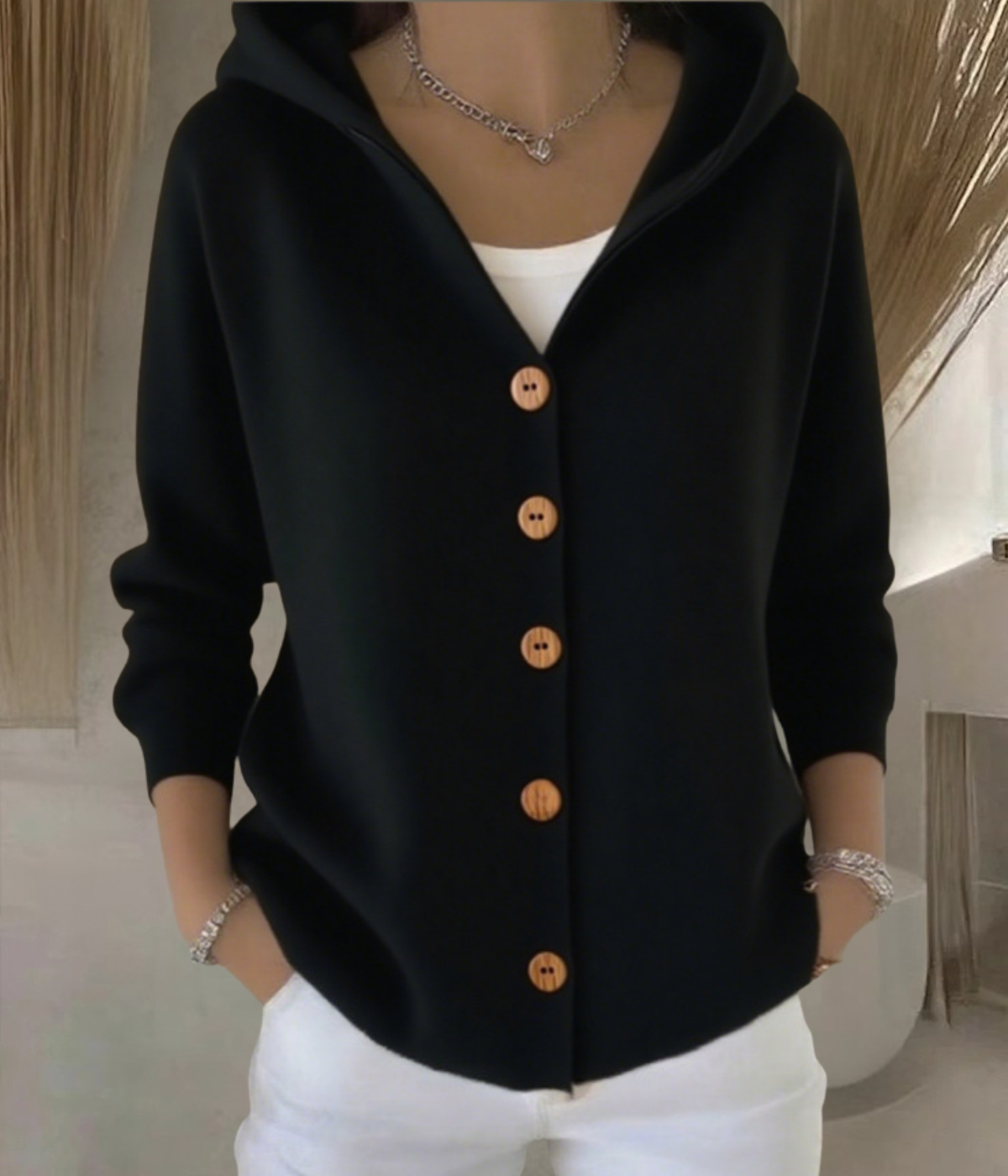 ニットパーカー