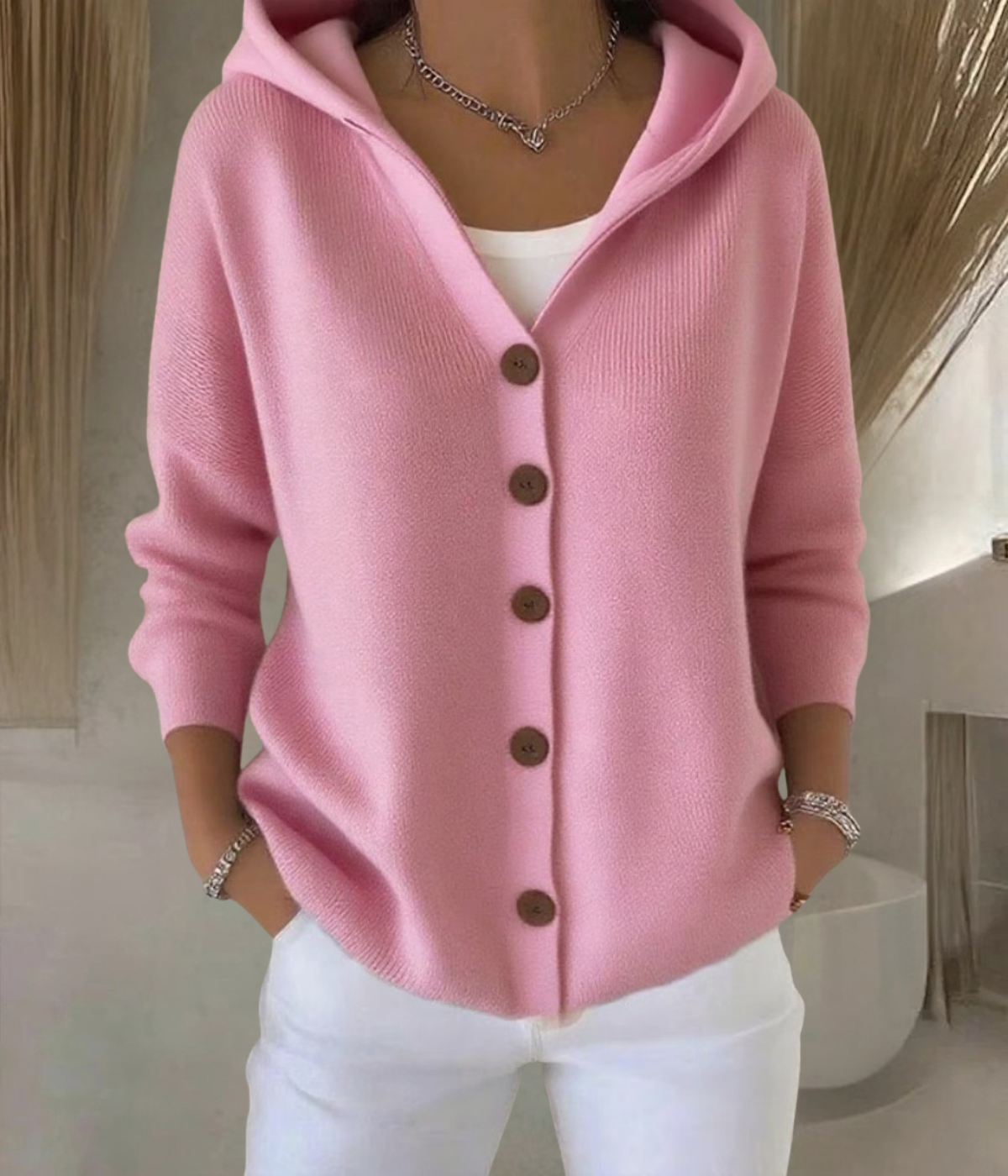 ニットパーカー