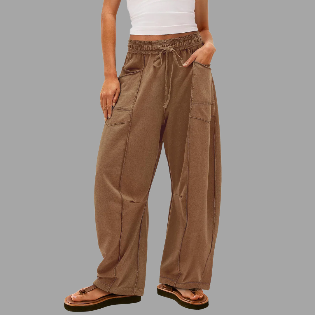 快適な ゆったりとしたパンツ