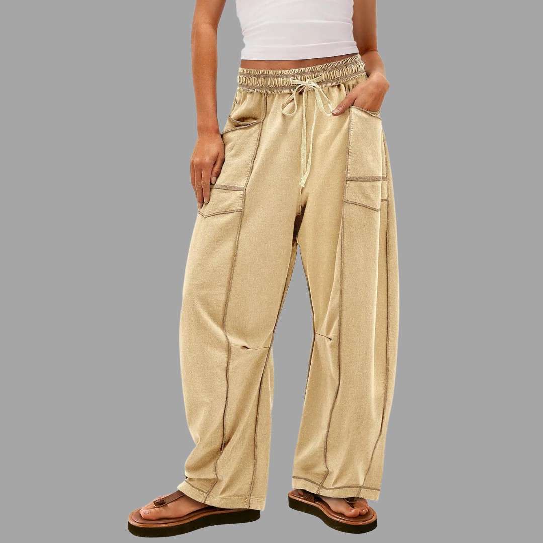 快適な ゆったりとしたパンツ