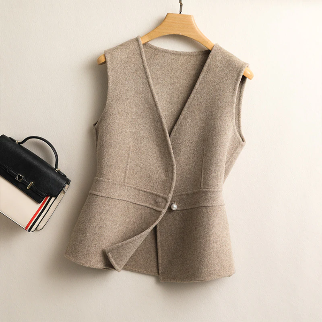 クラシック無地ウールベスト