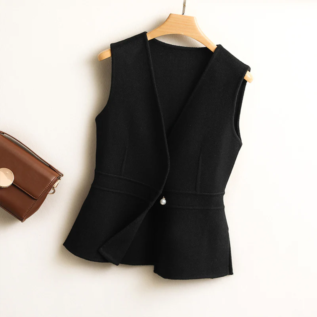 クラシック無地ウールベスト