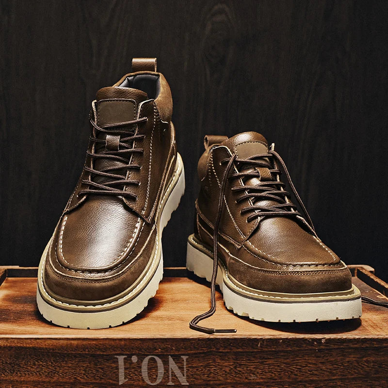 カレブ 本革ブーツ