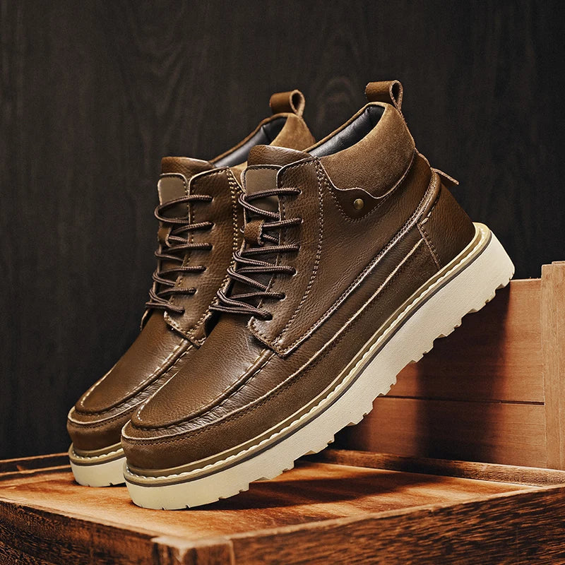 カレブ 本革ブーツ